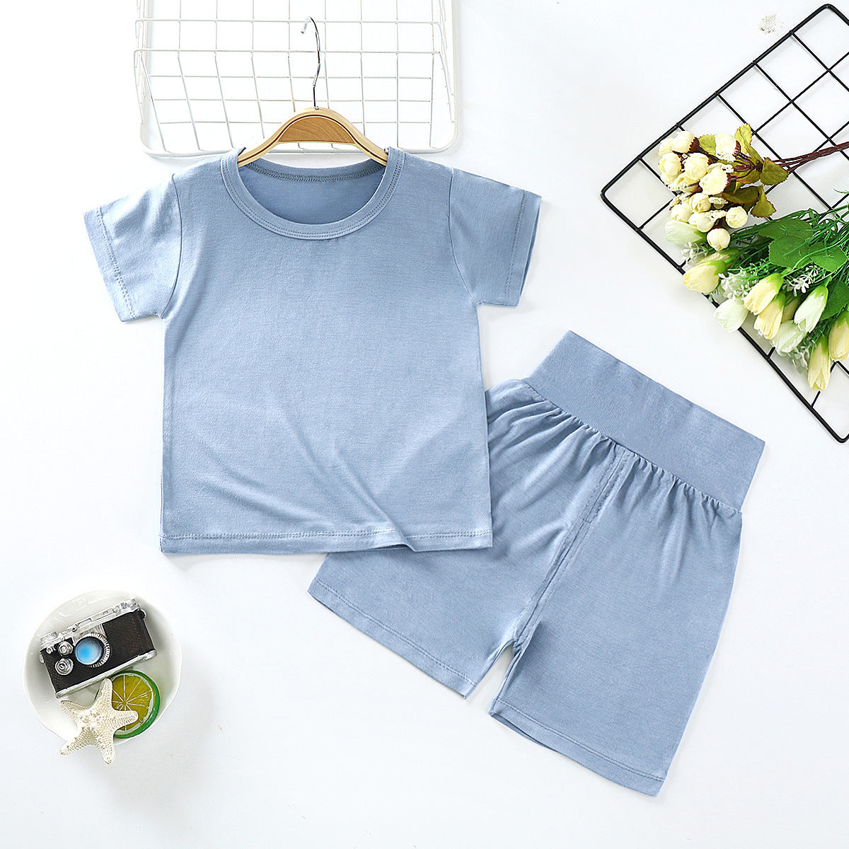 Short-sleeved Shorts Two-piece Infant Baby Clothes