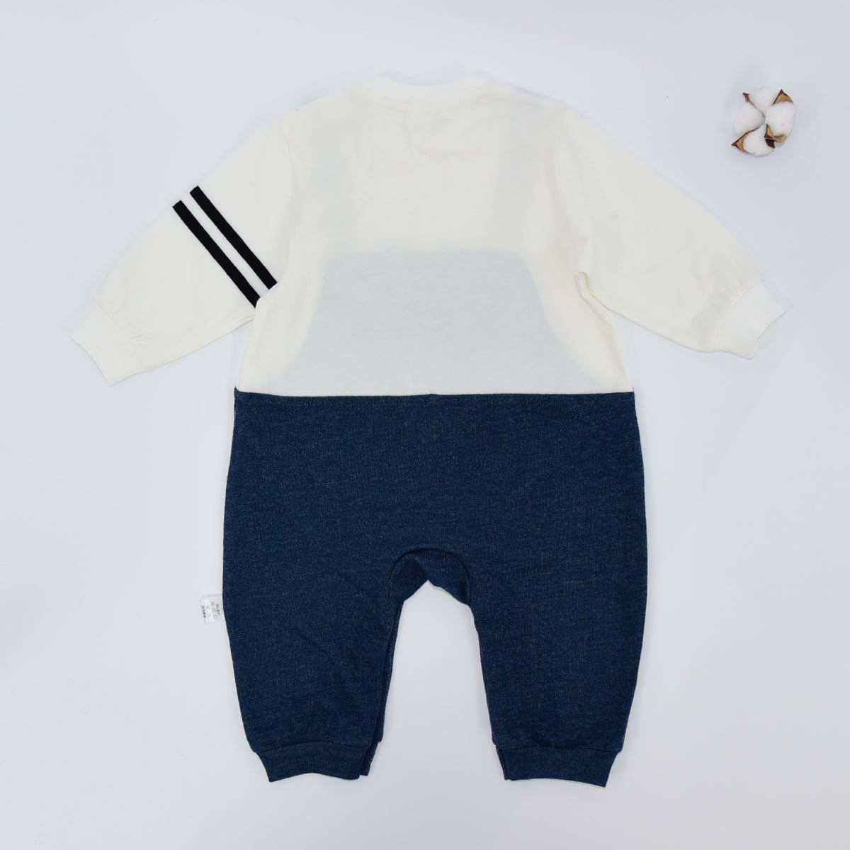 Denim Strap Fake Two-piece Stitching Jumpsuit