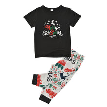 Short-sleeved Family Suit Christmas Pajamas For Boys And Girls