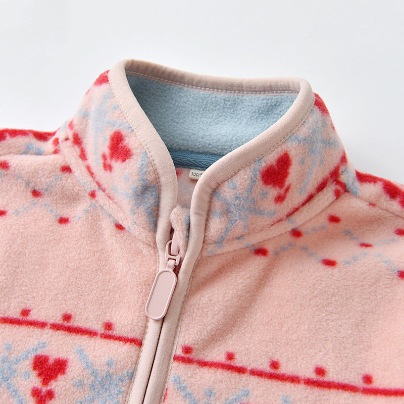 Polar Fleece Thin Long Sleeve Jacket