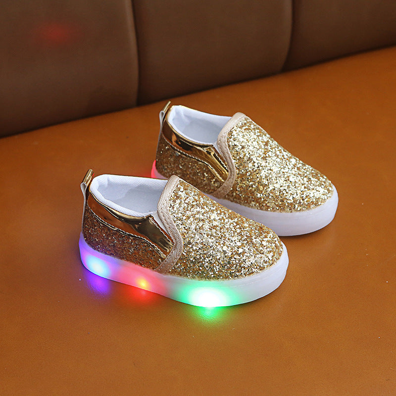 Sequin Lighted Led Sneakers