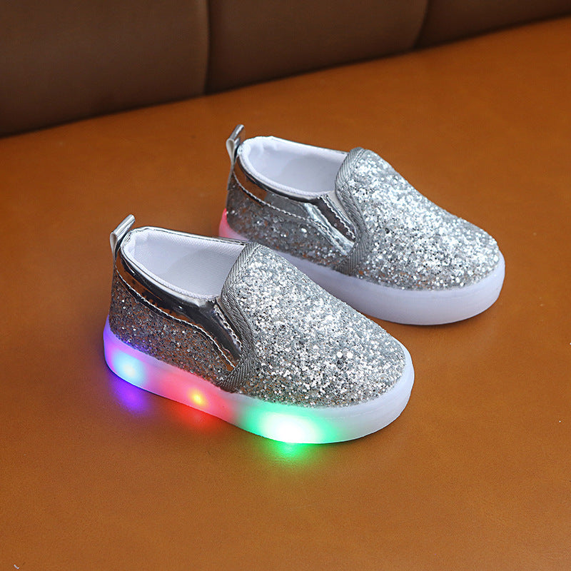 Sequin Lighted Led Sneakers