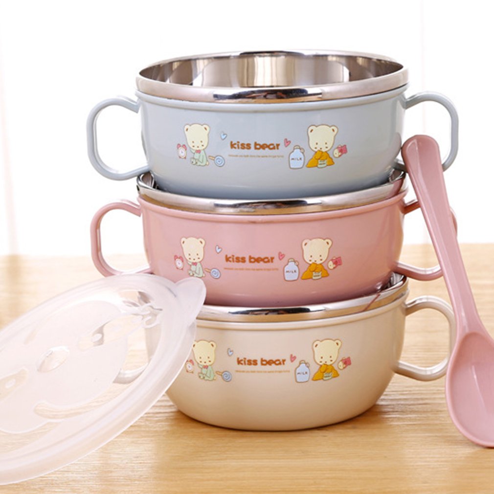 Stainless Steel cartoon feeding bowl